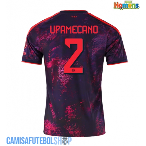Camisa de time de futebol Bayern Munich Dayot Upamecano #2 Replicas 3º Equipamento 2026-27 Manga Curta